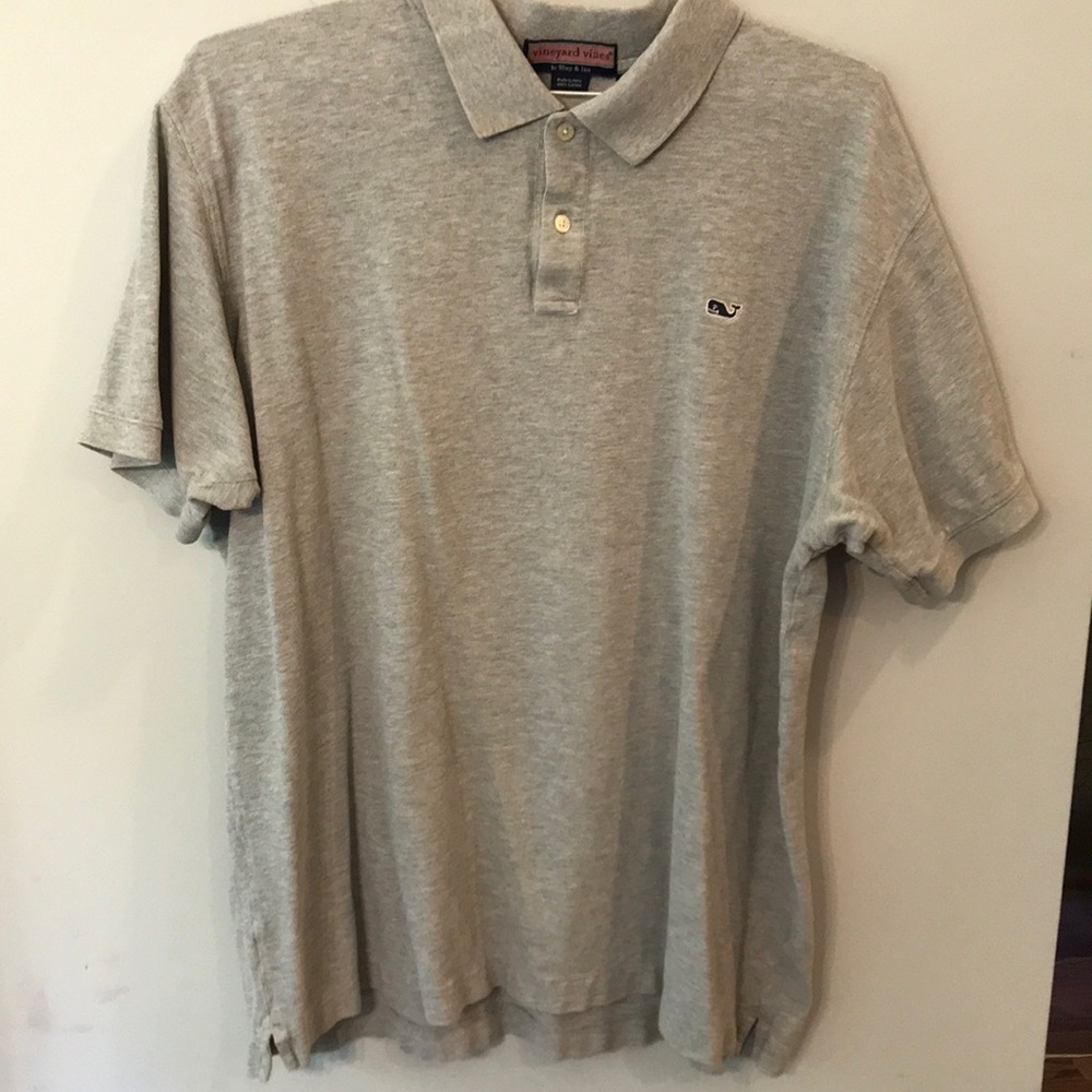 Vineyard Vines Classic Cotton mens xl gray polo